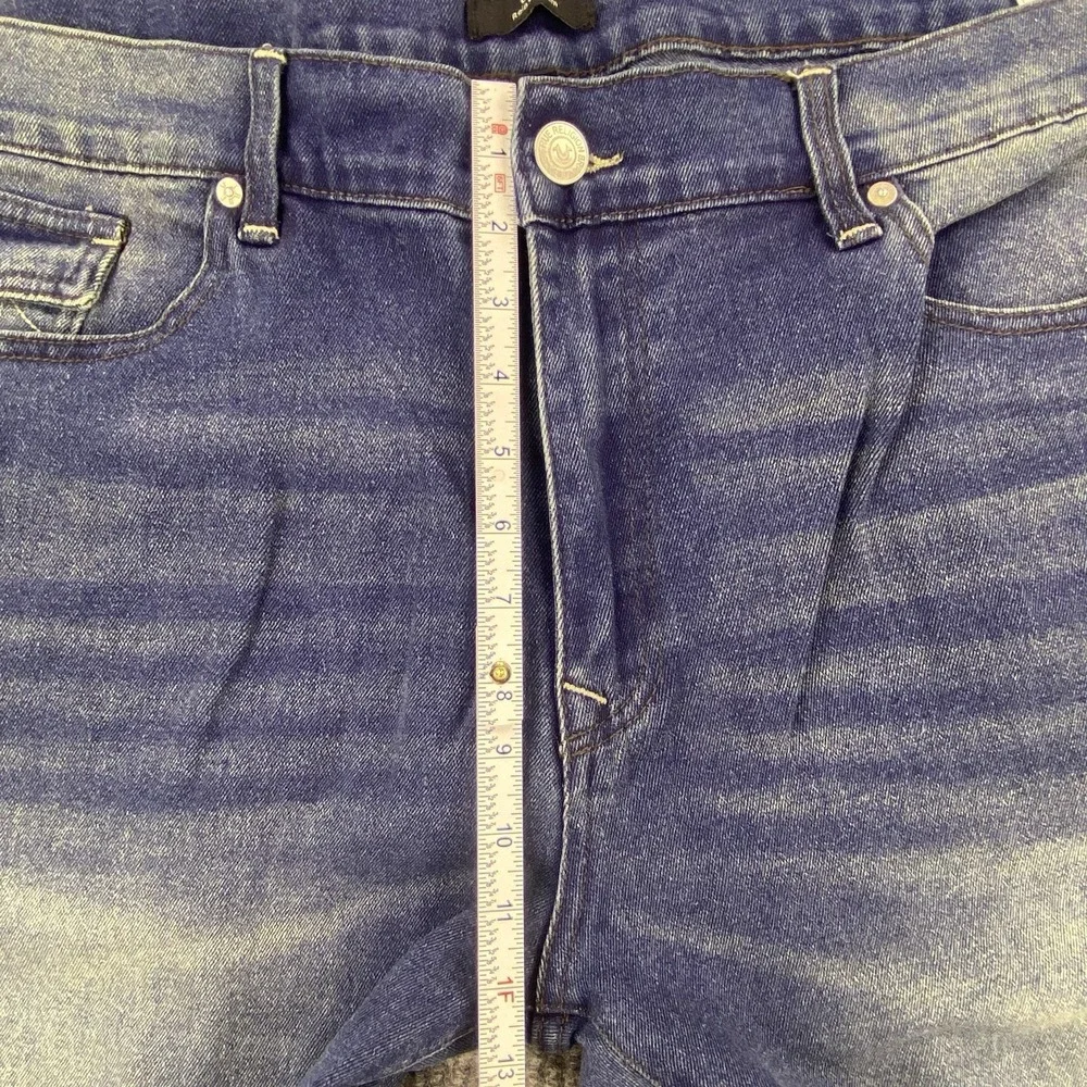 True Religion Geno Slim Flap Jeans Mens 44 Blue Medium Toasted Cinnamon Wash Y2K